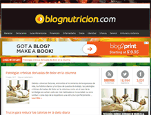 Tablet Screenshot of blognutricion.com